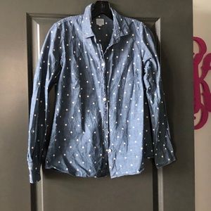 J Crew Chambray Shirt size S